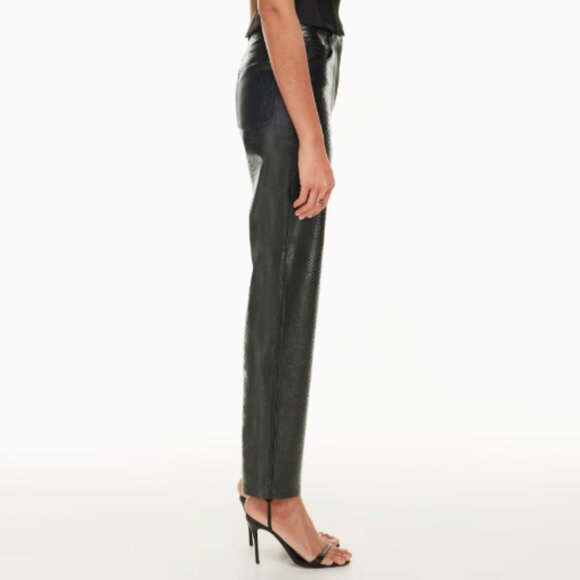 NWT WILFRED | Aritzia The Melina Pant Vegan Leather Python Snake Print | Sz. 6 - Picture 3 of 12